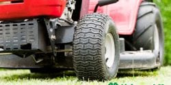 image of red lawn tractor part of the Alabama 4-H Lawn Tractor Project