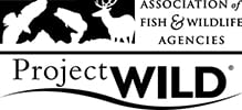 Project WILD program logo; Association of Fish and Wildlife Agencies; Alabama 4-H