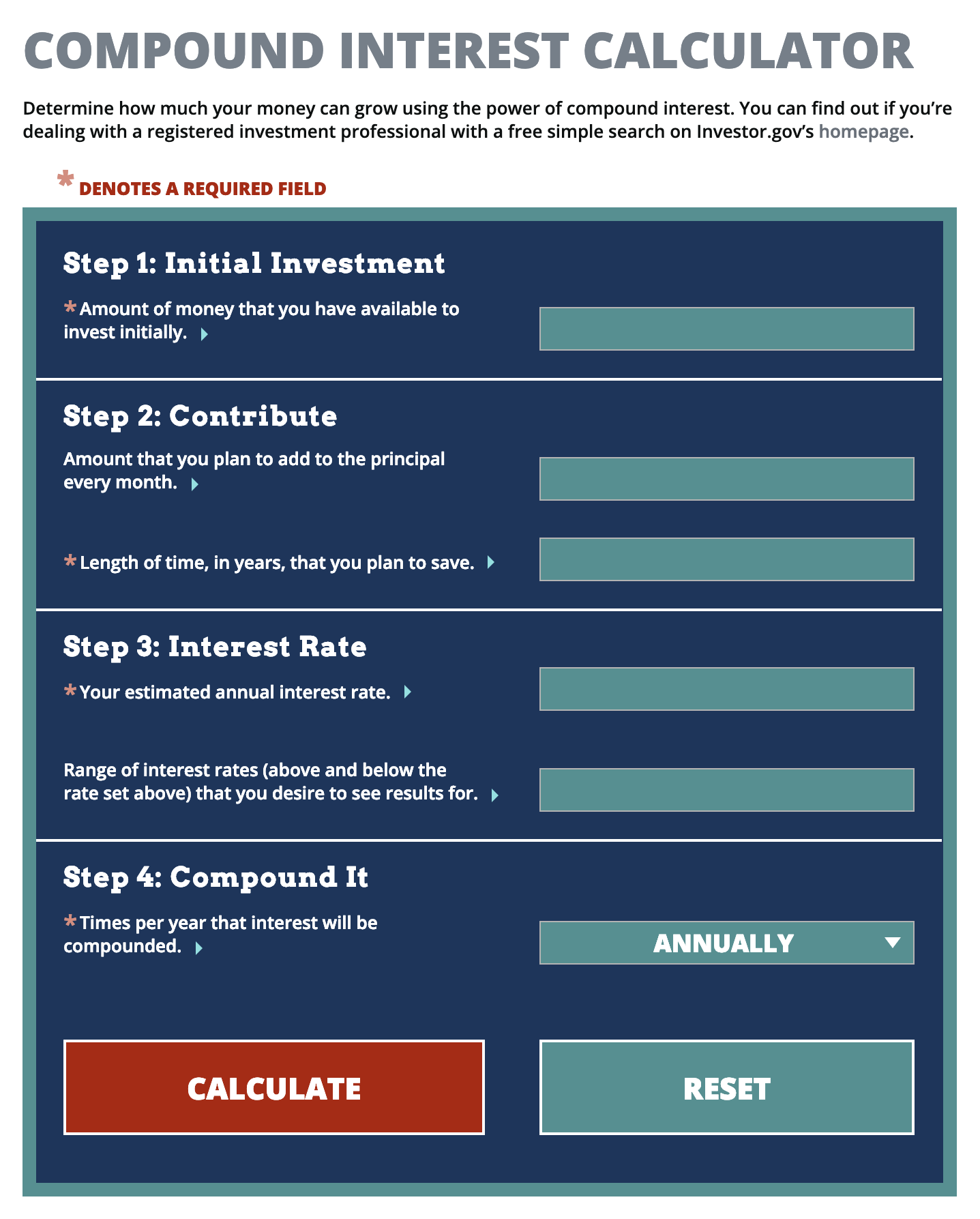 Simple and Compound interest. Compound interest rate. Initial investment. Annual interest and simple interest.