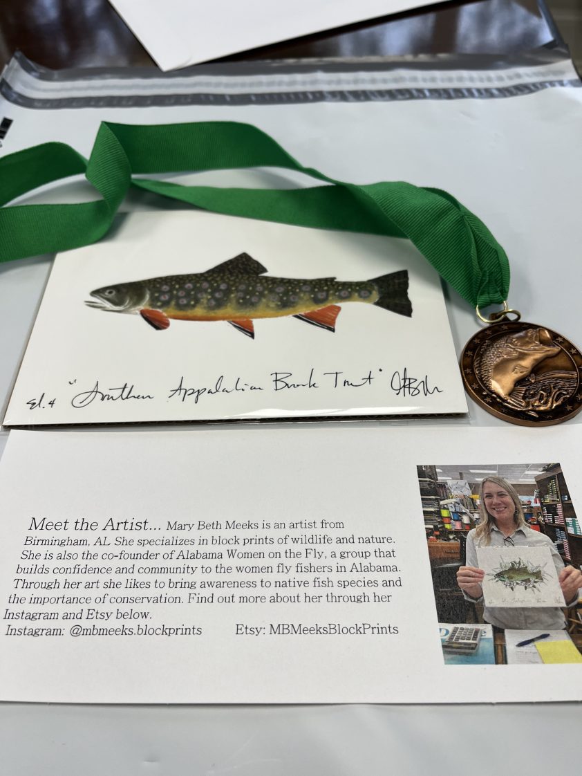 The Meet the Artist card that Alysha Little made for the 4-H Biggest Catch Contest.
