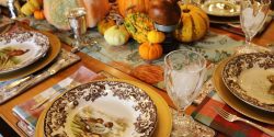 holiday table setting; thanksgiving