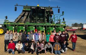 A group of children at AgVenture in Fayette County.