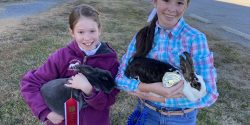 Alaina and Elizabeth Knight at 2024 Fur and Feathers Show